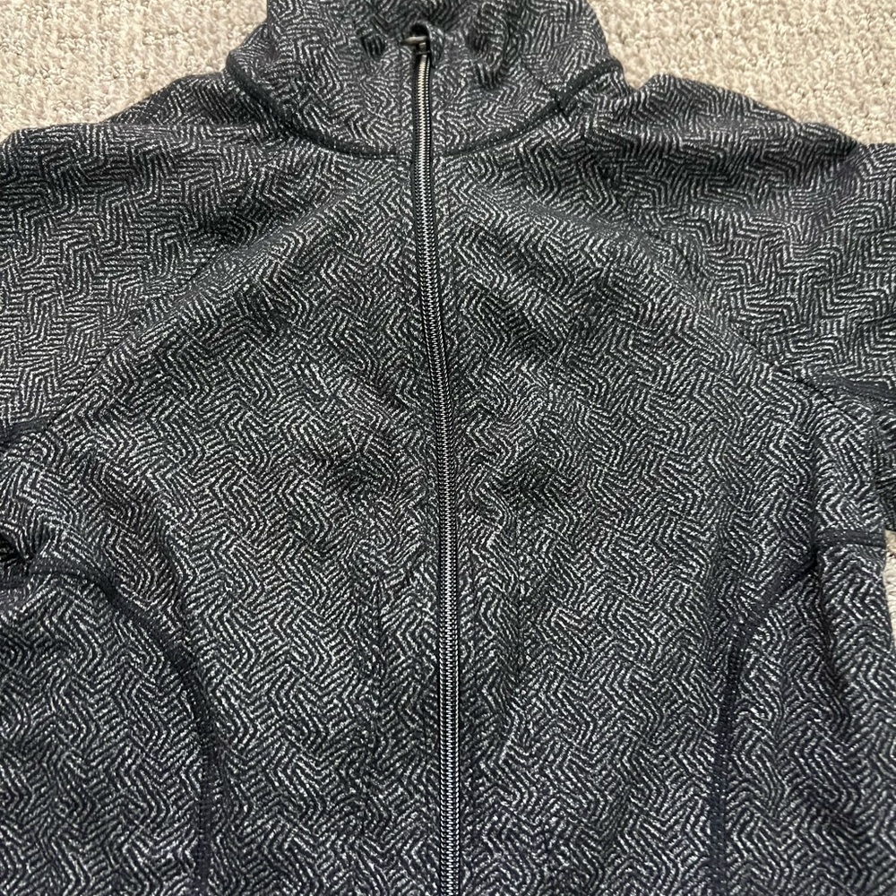 Athleta Black Patterned Utility Jacket - image 2